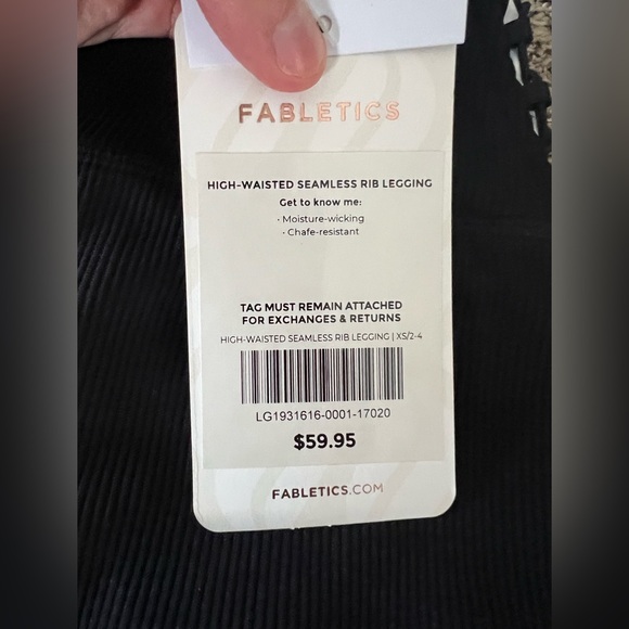 Fabletics Legging - High-Waisted Seamless Rib Legging - Picture 5 of 9